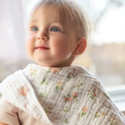Aden + Anais Essentials Cotton Muslin Burpy Bib - Country floral