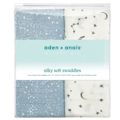 Kids Aden + Anais Blankets|Blankets>Essentials Silky Soft Muslin Swaddles 2 Pack - Cosmic galaxy