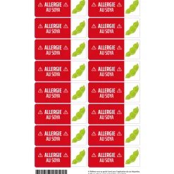 Kids Clement - Impressions ETIQUETTES ALLERGIE SOYA