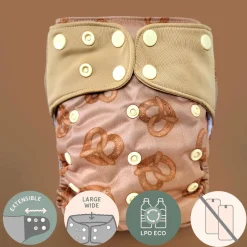 BOY La Petite Ourse Evolution Washable Diaper - Pretzel