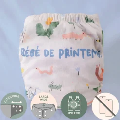 BOY La Petite Ourse Evolution Washable Diaper - Spring