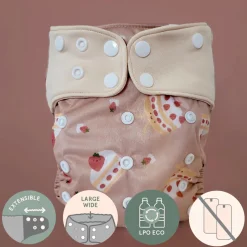 BOY La Petite Ourse Evolution Washable Diaper - Shortcake
