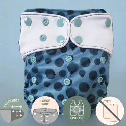 BOY La Petite Ourse Cloth Diapers|Cloth Diapers>Evolution Washable Diaper - Blueberry