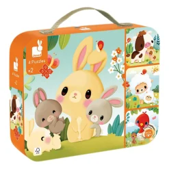 Kids Janod Puzzles>Evolutive Puzzle - Animals