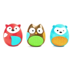 Kids Skip Hop Explore and More Egg Rattles Baby Toy Trio - Multi Animals