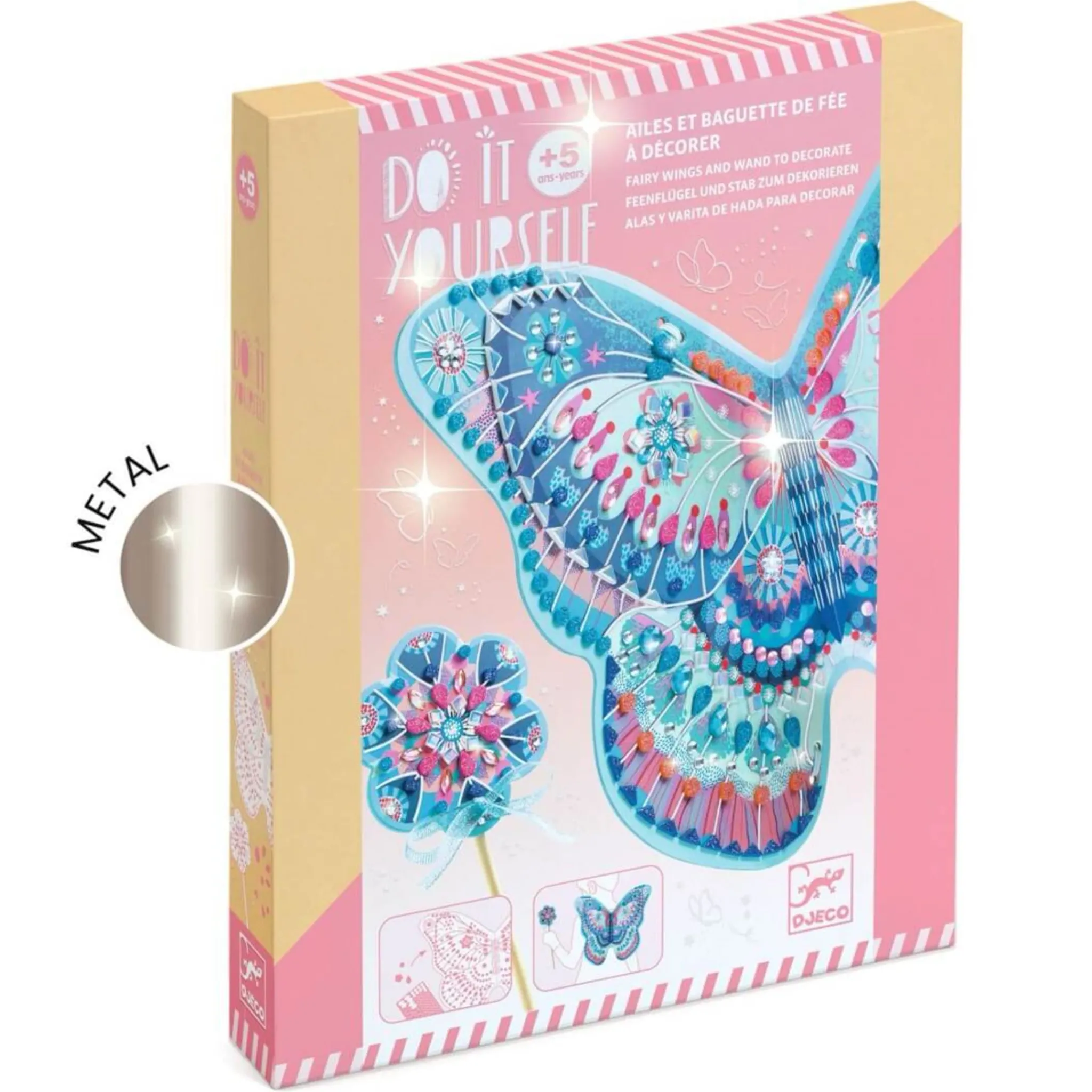 Kids Djeco Diy & Activities>Fairy Wings and Wand to Decorate