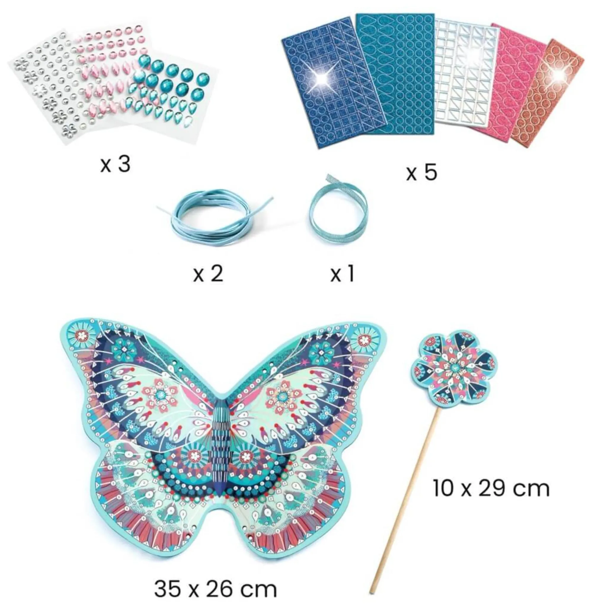Kids Djeco Diy & Activities>Fairy Wings and Wand to Decorate