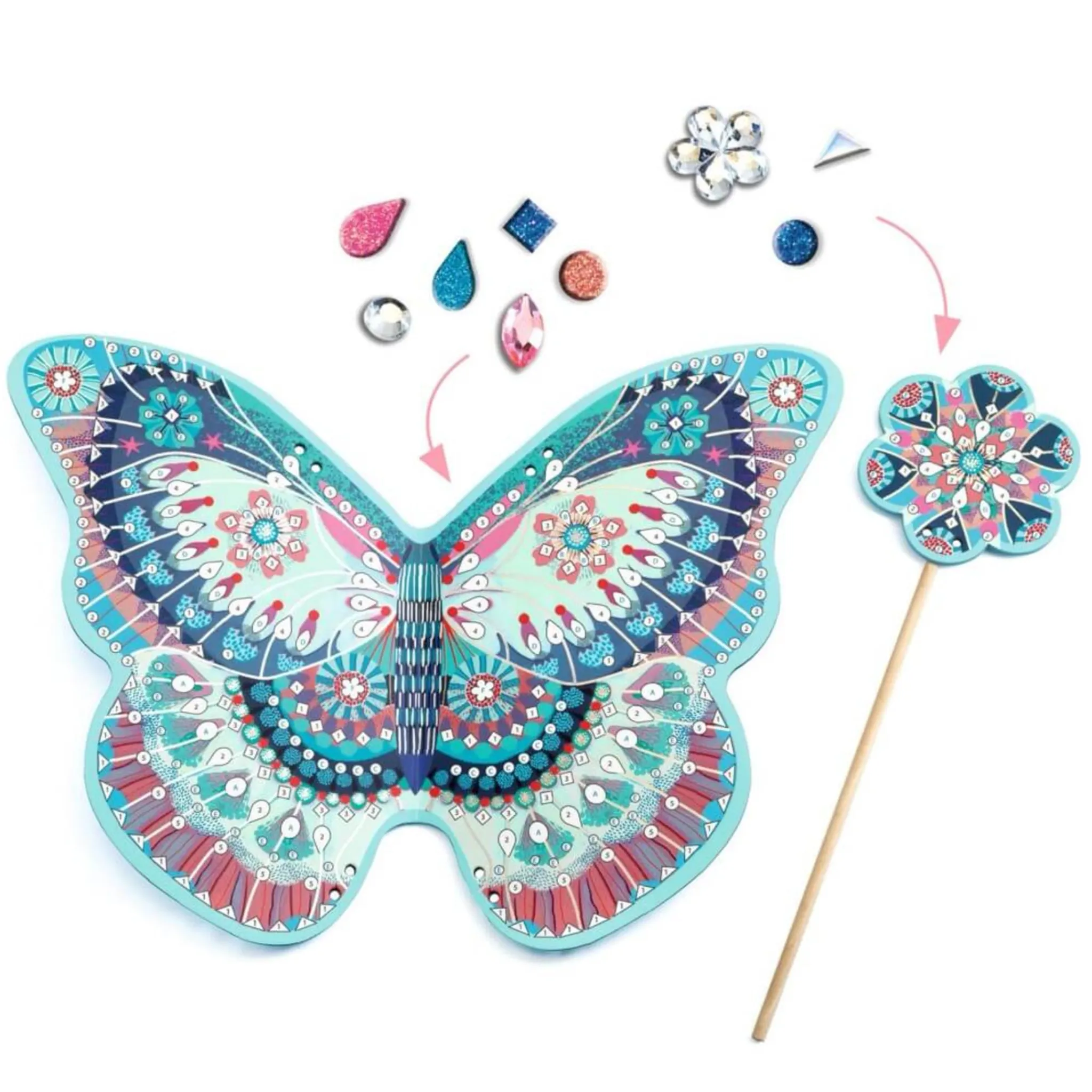 Kids Djeco Diy & Activities>Fairy Wings and Wand to Decorate
