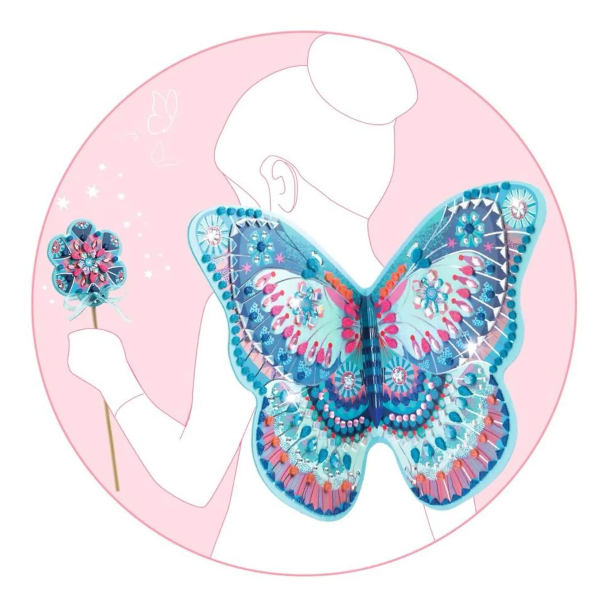 Kids Djeco Diy & Activities>Fairy Wings and Wand to Decorate