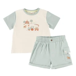 BOY Nano Outfit Sets>Farm Pocket Short Set 6-24m