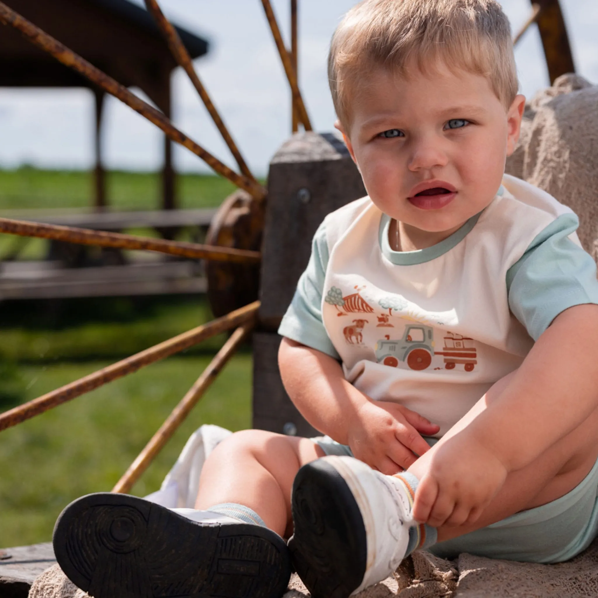 BOY Nano Outfit Sets>Farm Pocket Short Set 6-24m