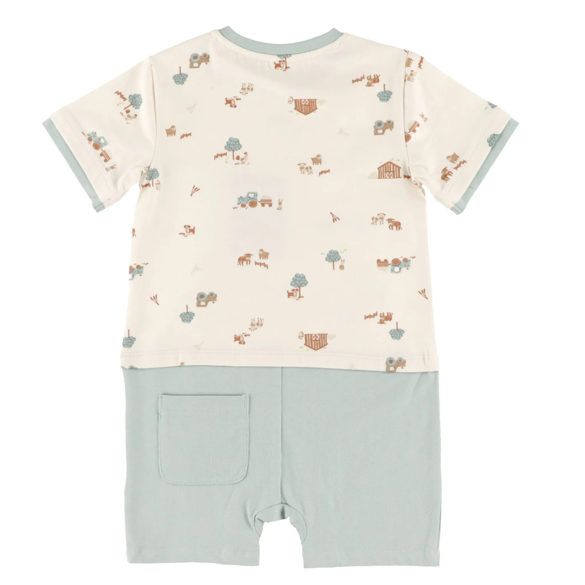 BOY Nano Farm Printed Romper 6-24m
