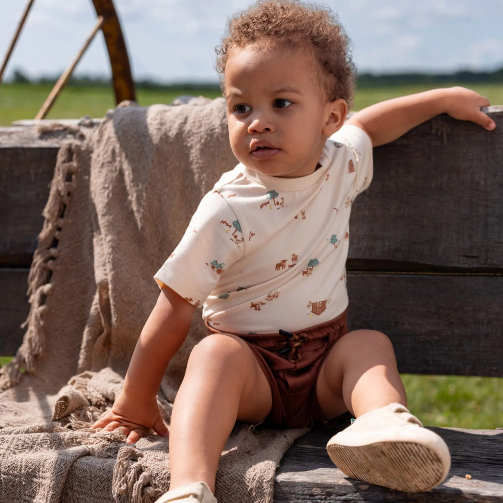 BOY Nano Farm Short Set 6-24m