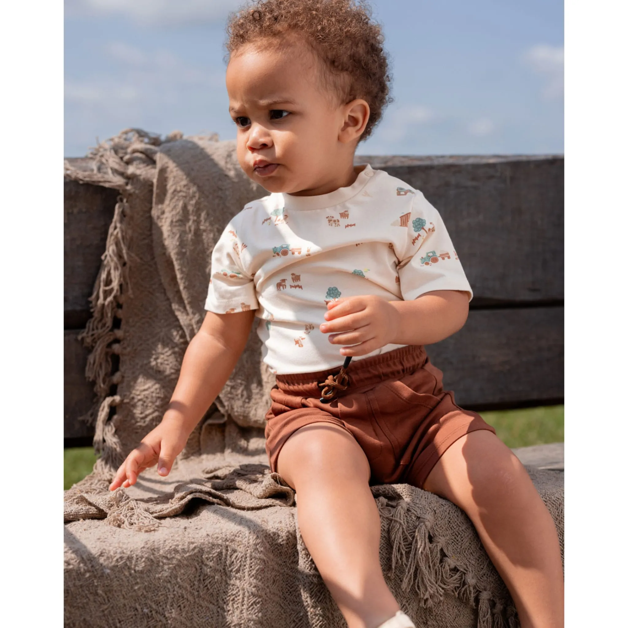 BOY Nano Farm Short Set 6-24m