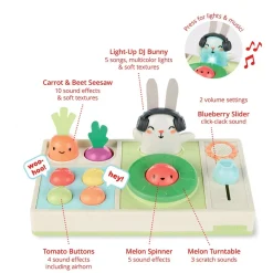 Kids Skip Hop Farmstand Let The Beet Drop DJ Set Baby Musical Toy