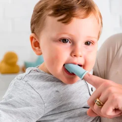 Nattou Finger Toothbrush (2) - Blue