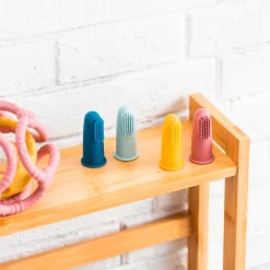 Nattou Finger Toothbrush (2) - Blue