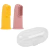 Nattou Oral Care>Finger Toothbrush (2) - Pink