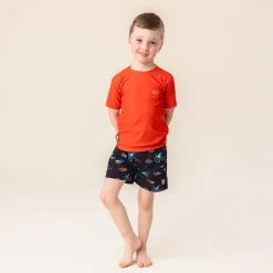 Kids/BOY Nano Swimsuits>Fishes Rashguard 2-10