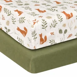 Kids Jasxtek Sheets|Bedding>Fitted Sheets Set(2)- Fox