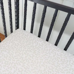 Kids Lulujo Fitted Crib Sheet - Greenery