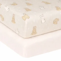Kids Jasxtek Fitted Sheet Set(2)- Bunnies