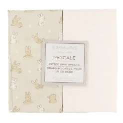 Kids Jasxtek Fitted Sheet Set(2)- Bunnies