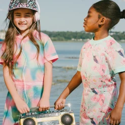 Kids Deux par Deux Flamingos Beach Dress 2-6