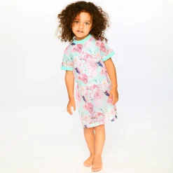 Kids Deux par Deux Flamingos Beach Dress 2-6