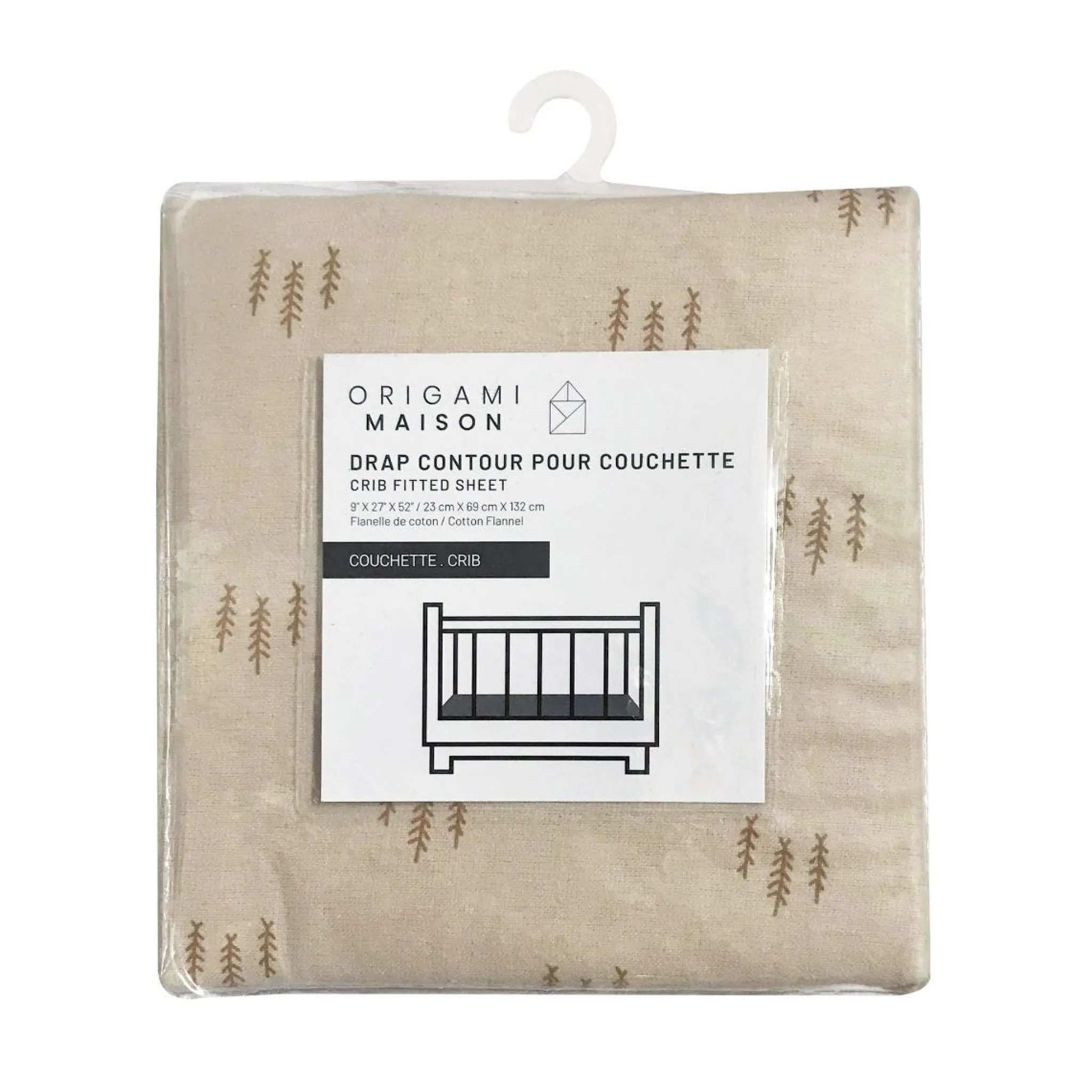 Kids Jasxtek Flannel Crib Fitted Sheet - Pines