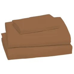 Kids Jasxtek Flannel Double Sheet Set - Caramel