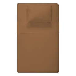 Kids Jasxtek Flannel Double Sheet Set - Caramel
