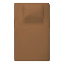 Kids Jasxtek Flannel Double Sheet Set - Caramel