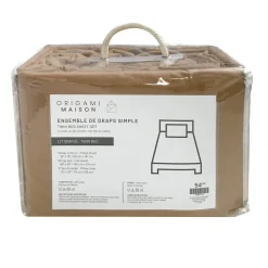 Kids Jasxtek Flannel Twin Sheet Set - Caramel