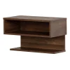 South Shore Nightstands>Floating Nightstand - Sazena Natural Walnut