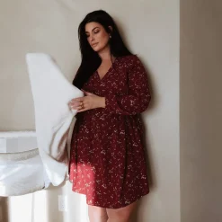 Bella Maternite Floral AOP Maternity Dress