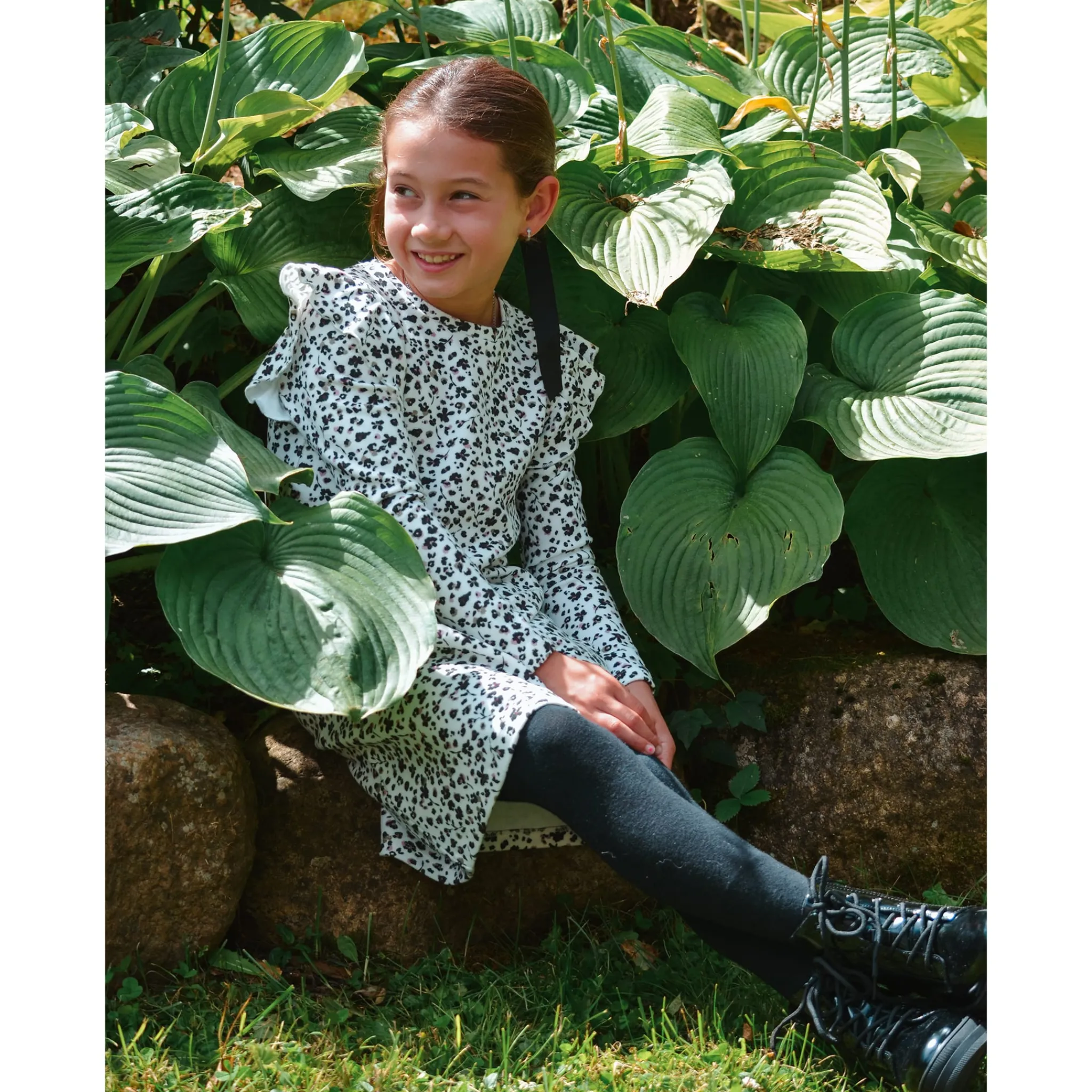 Kids Look Dresses & Rompers>Floral AOP Romance Dress 7-14