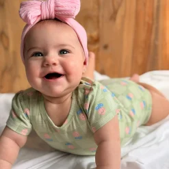 Camp by Birdz Floral Check Bodysuit 3-24m