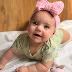 Camp by Birdz Floral Check Bodysuit 3-24m