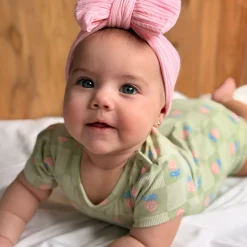 Camp by Birdz Floral Check Bodysuit 3-24m