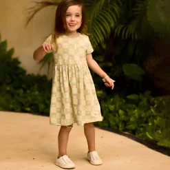 Kids Camp by Birdz Floral Check Dress 2-8y