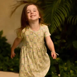 Kids Camp by Birdz Floral Check Dress 2-8y