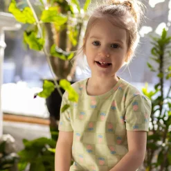 Kids Camp by Birdz Floral Check T-shirt 2-8y