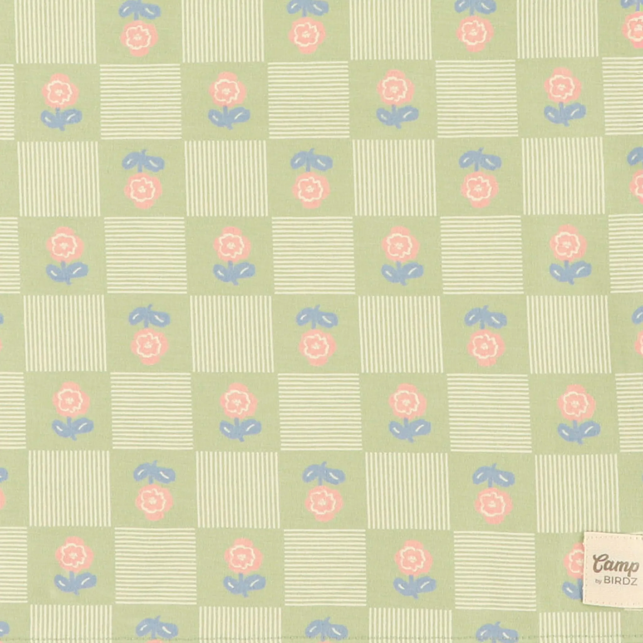 Kids Camp by Birdz Floral Check T-shirt 2-8y