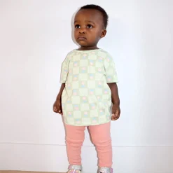 Kids Camp by Birdz Floral Check T-shirt 2-8y