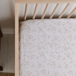 Kids Perlimpinpin Sheets|Bedding>Floral Crib Fitted Sheet