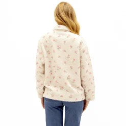 Bella Maternite Floral Sherpa Jacket