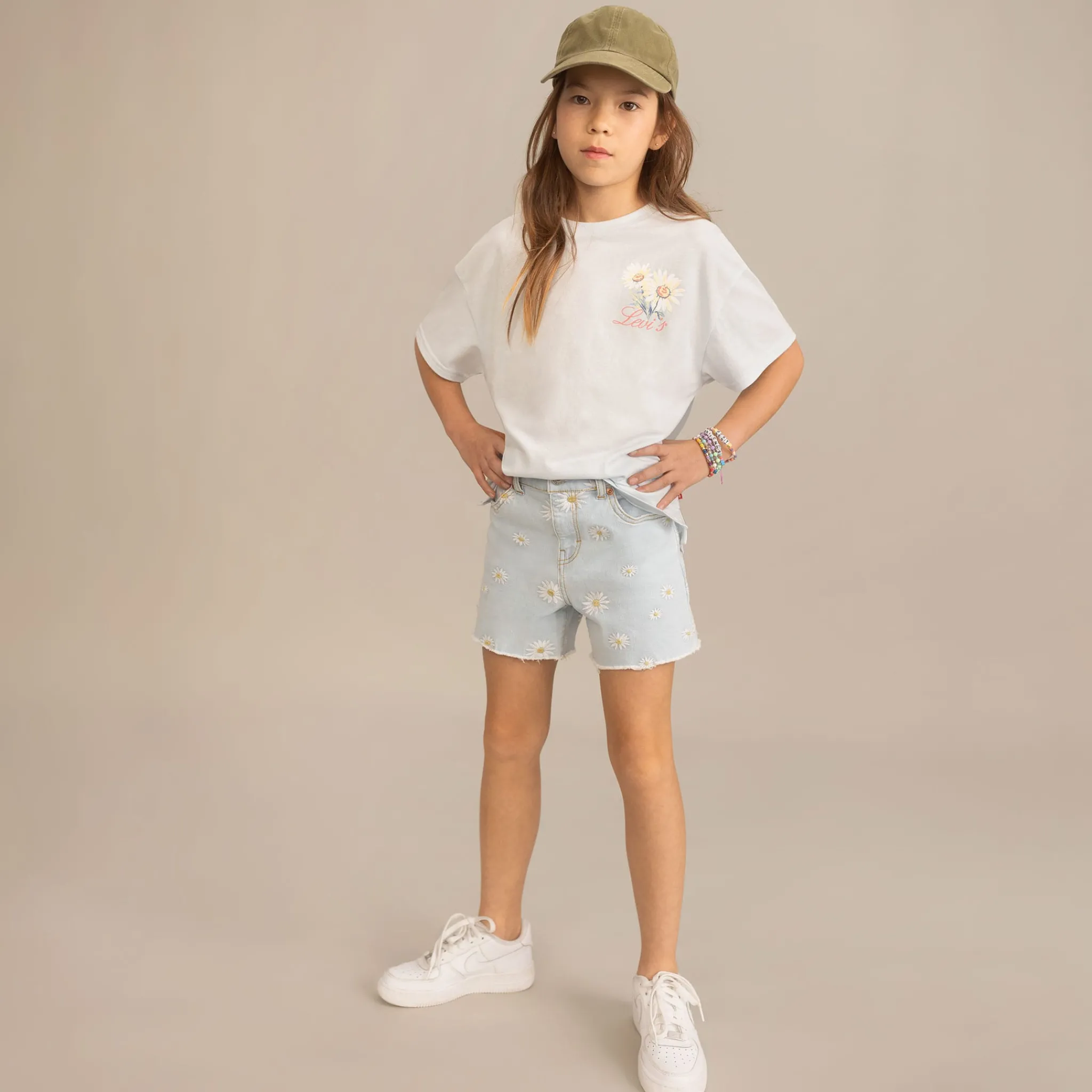 Kids Levis Tops>Floral Stamp T-shirt 7-16y