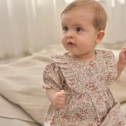 En Fant Flower Aop Dress 6-24m