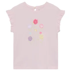 Kids Minymo Tops>Flower Frill T-shirt 3-8